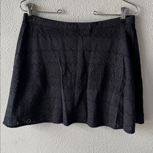 Free people Beach Black Eyelet Skirt